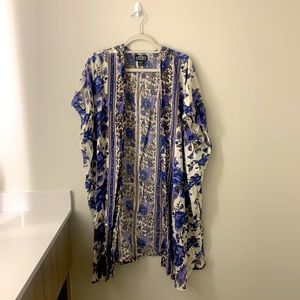 Angie Blue Floral Kimono